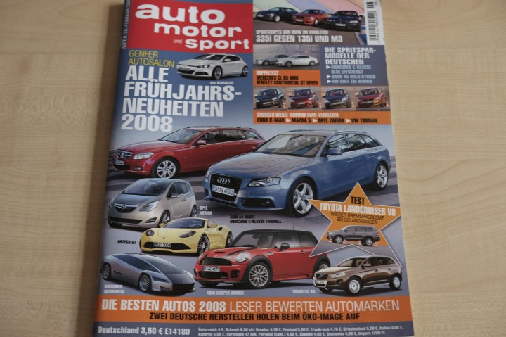 Deckblatt Auto Motor und Sport (06/2008)
